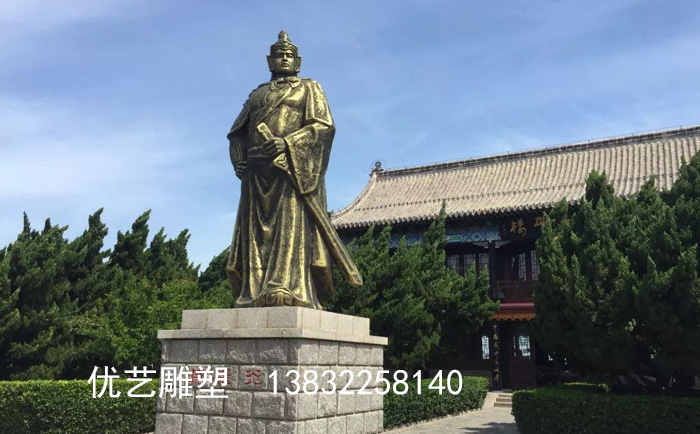 古代人物銅雕塑