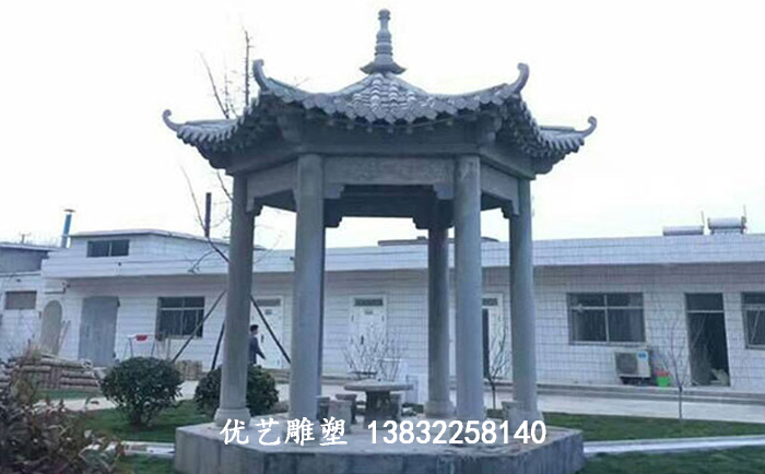 石雕涼亭