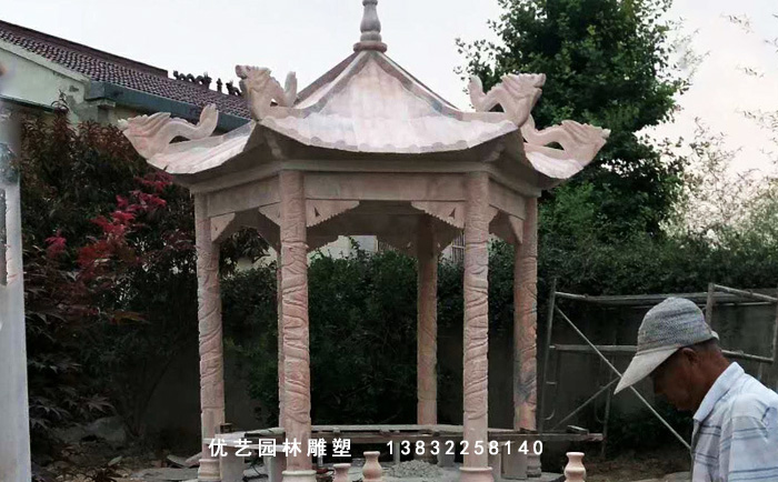 石雕涼亭
