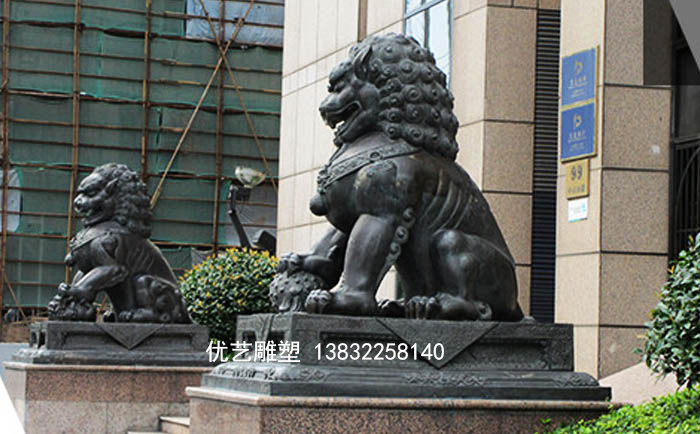銅獅子雕塑