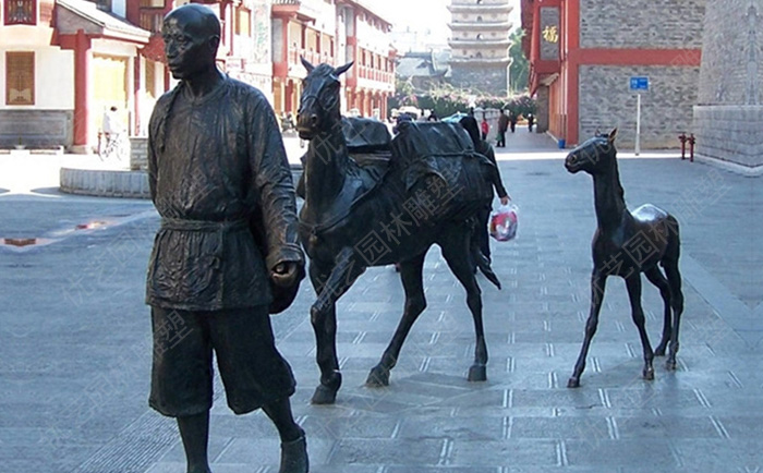 步行街銅小品雕塑