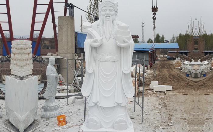石雕財(cái)神像