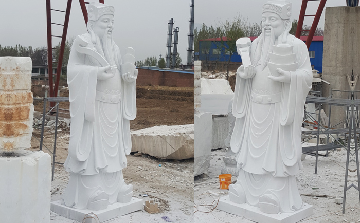 石雕財(cái)神像