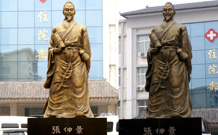 名醫(yī)張仲景銅雕像