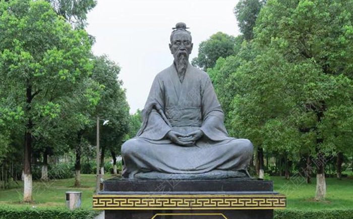 古代人物景觀銅雕塑