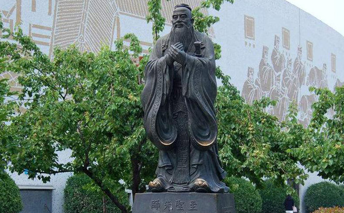 校園銅孔子雕塑