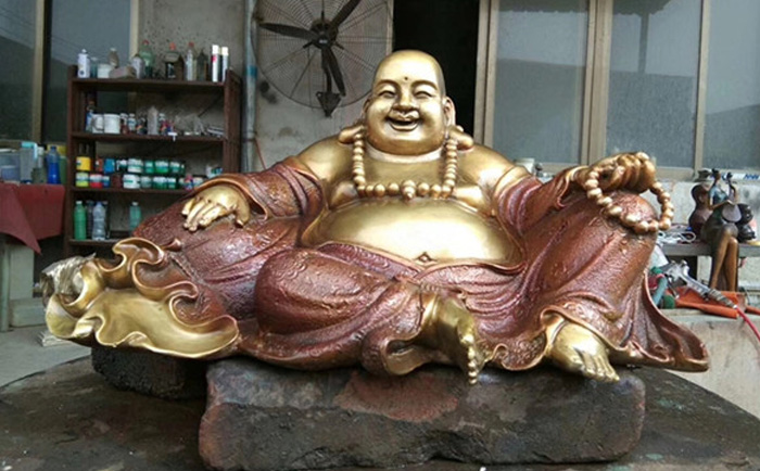 銅彌勒佛雕塑