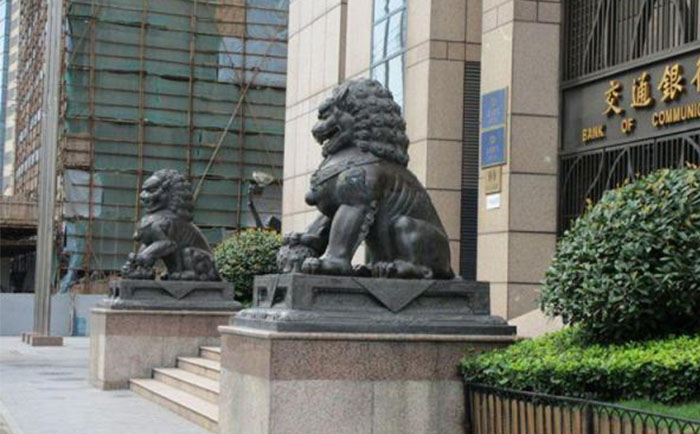 銅獅子雕塑
