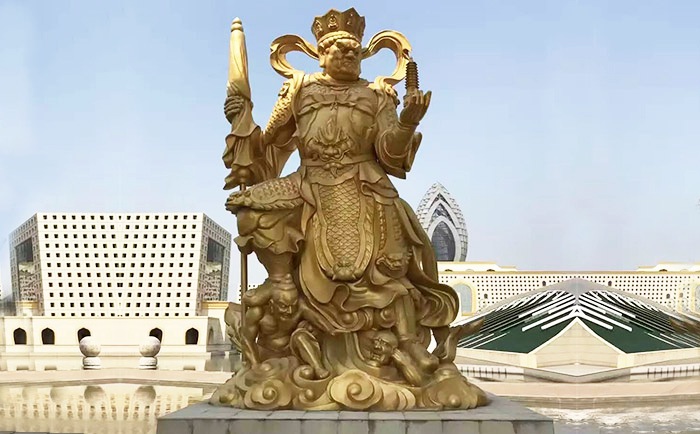 四大天王銅雕塑