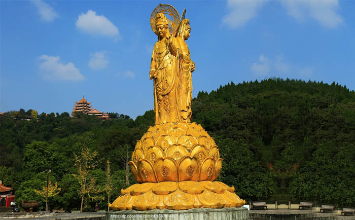 銅觀音雕像