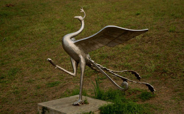 鳳凰銅雕塑