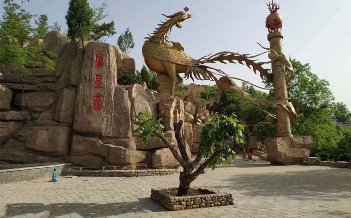 鳳凰銅雕塑