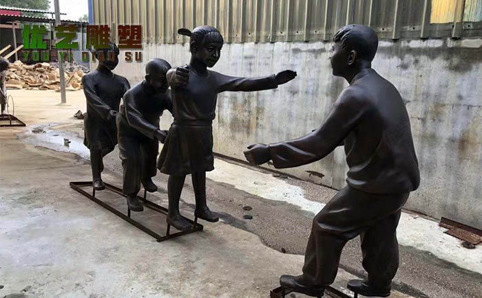 銅民俗小品人物雕塑