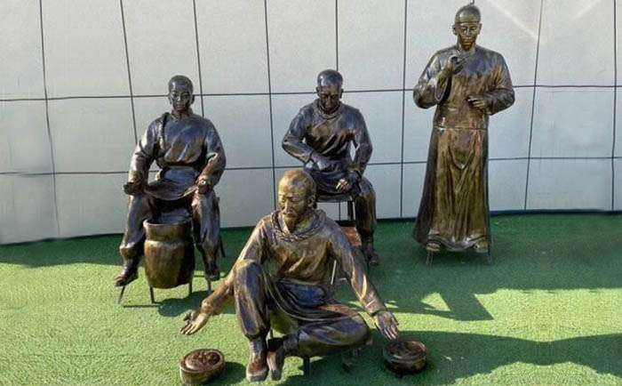 古代制藥雕塑